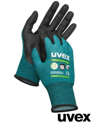 Rękawice Ochronne Uvex Bamboo TwinFlex® D xg – Najwyższa Odporność na Przecięcie (Poziom D) UVEX