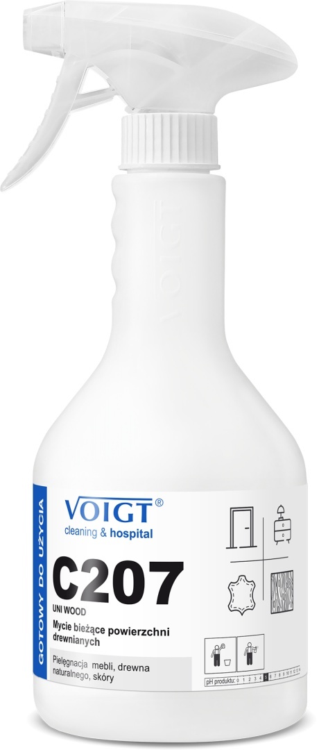 C207 UNI WOOD – Pielęgnacyjny Płyn do Mycia Drewna z Efektem Antystatycznym VOIGT
