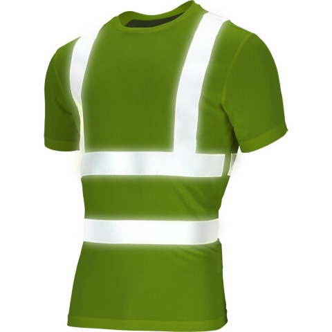 T-shirt Ostrzegawczy Męski – Z Pasami Odblaskowymi, EN ISO 20471 REIS