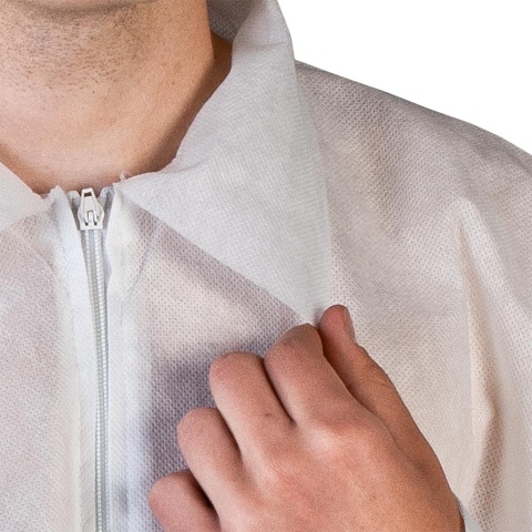 Bluza Polipropylenowa Długi Rękaw | Suwak | Jednorazowa | Medycyna, Kosmetyka, Spożywcza REIS