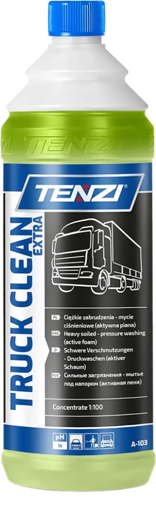 TRUCK CLEAN EXTRA – Koncentrat do Mycia Ciężarówek i Plandek, Aktywna Piana TENZI