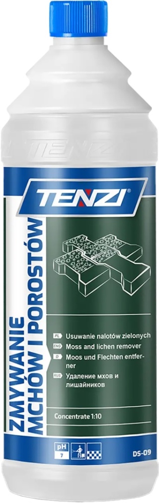 ZMYWANIE MCHÓW I POROSTÓW – Koncentrat do Usuwania Mchu i Glonów z Kostki Brukowej TENZI