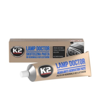 LAMP DOCTOR 60g – Pasta do Regeneracji i Polerowania Reflektorów Samochodowych K2