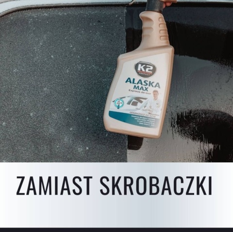 Odmrażacz do Szyb K2 ALASKA 700ml | Błyskawiczny, do -70°C | Z Nanocząsteczkami | Bezpieczny dla Lakieru/Gum | K2