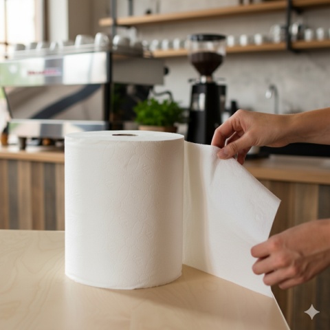 Ręczniki Papierowe Horsi (6 rolek x 100m) | 100% Celuloza, 2W | Mega Rolka, Chłonne | Horsi