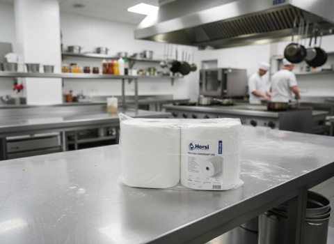 Czyściwo Papierowe 200mb | 100% Celuloza, 2W | Gigant Rolka | Ultra Chłonne | Przemysł, Gastronomia Horsi