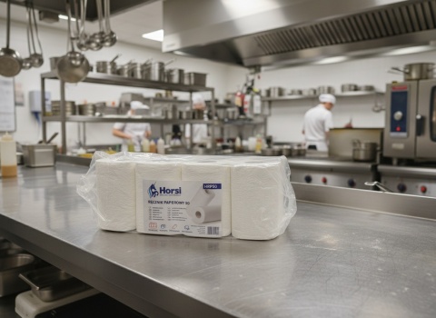 Ręczniki Papierowe Horsi (12 rolek x 50m) | 100% Celuloza, 2W | Chłonne, Miękkie | Wysoka Jakość