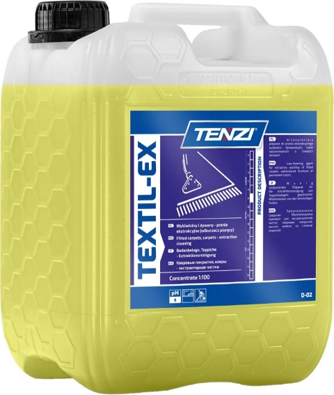 TEXTIL-EX – Koncentrat do Prania Wykładzin Metodą Ekstrakcyjną, 1 L i 5 L TENZI