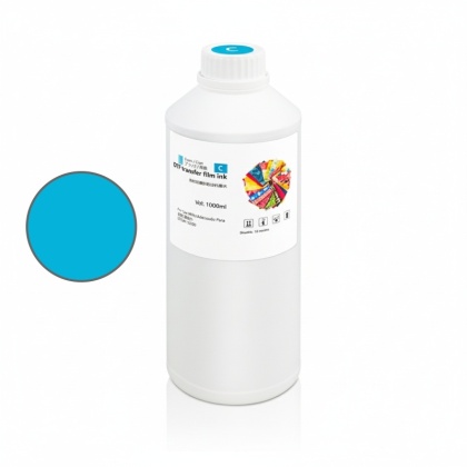 Tusz DTF Cyjan 1L – Wysokiej Jakości do Drukarek DTF
