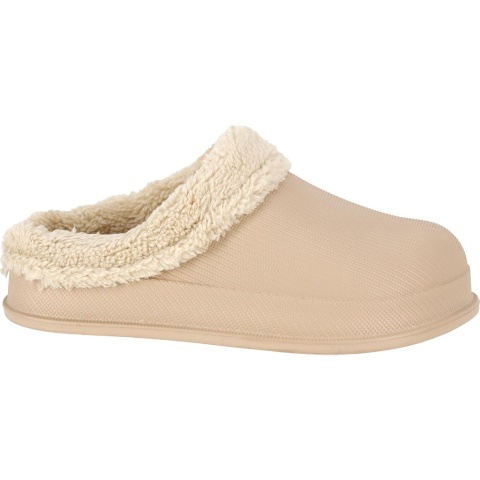 Klapki Ocieplane Futerkiem FLUFF | Lekkie Tworzywo EVA | Wsuwane REIS