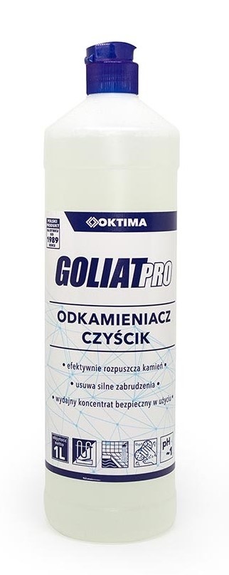 Goliat Pro Odkamieniacz Czyścik 1L | Koncentrat Bezwonny | pH Kwaśne Oktima